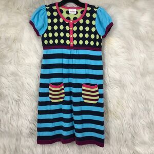 Hannah Anderson Little Girls Sweater Dress SZ 10 (140), Mixed Prints